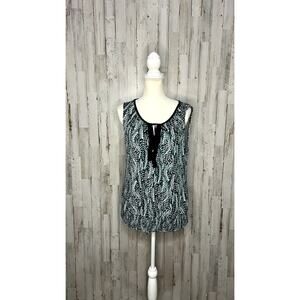 White House Black Market Women's Sleeveless‎ Blouse Medium Multicolor